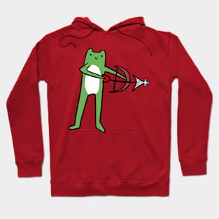 Long-Legged Archer Frog with Bow and Arrow Hoodie